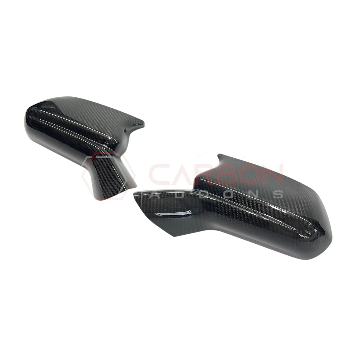 2016-2024 Camaro Real Carbon Fiber M Style Mirror Covers - With Winglet