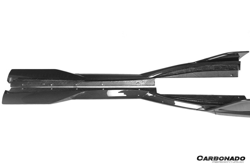 2019-2024 Ferrari F8 MSY Style Autoclave Carbon Fiber Side Skirts