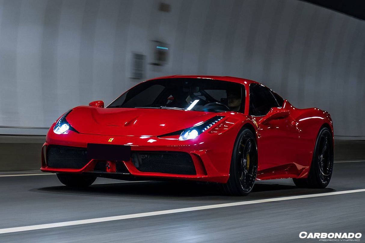 2010-2015 Ferrari Carbon Fiber Front Bumper Carbonado (OE) Fits: 458 Italia and Spider