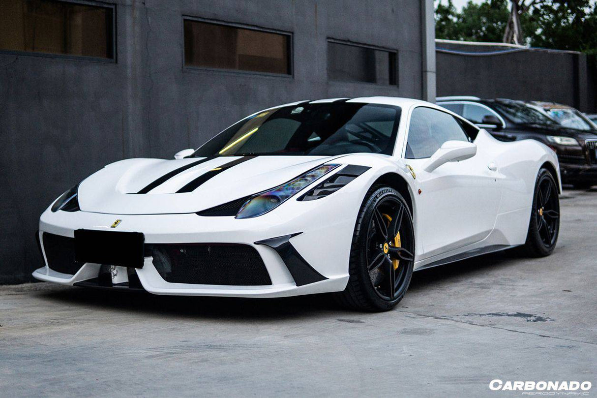 2010-2015 Ferrari Carbon Fiber Front Bumper Carbonado (OE) Fits: 458 Italia and Spider