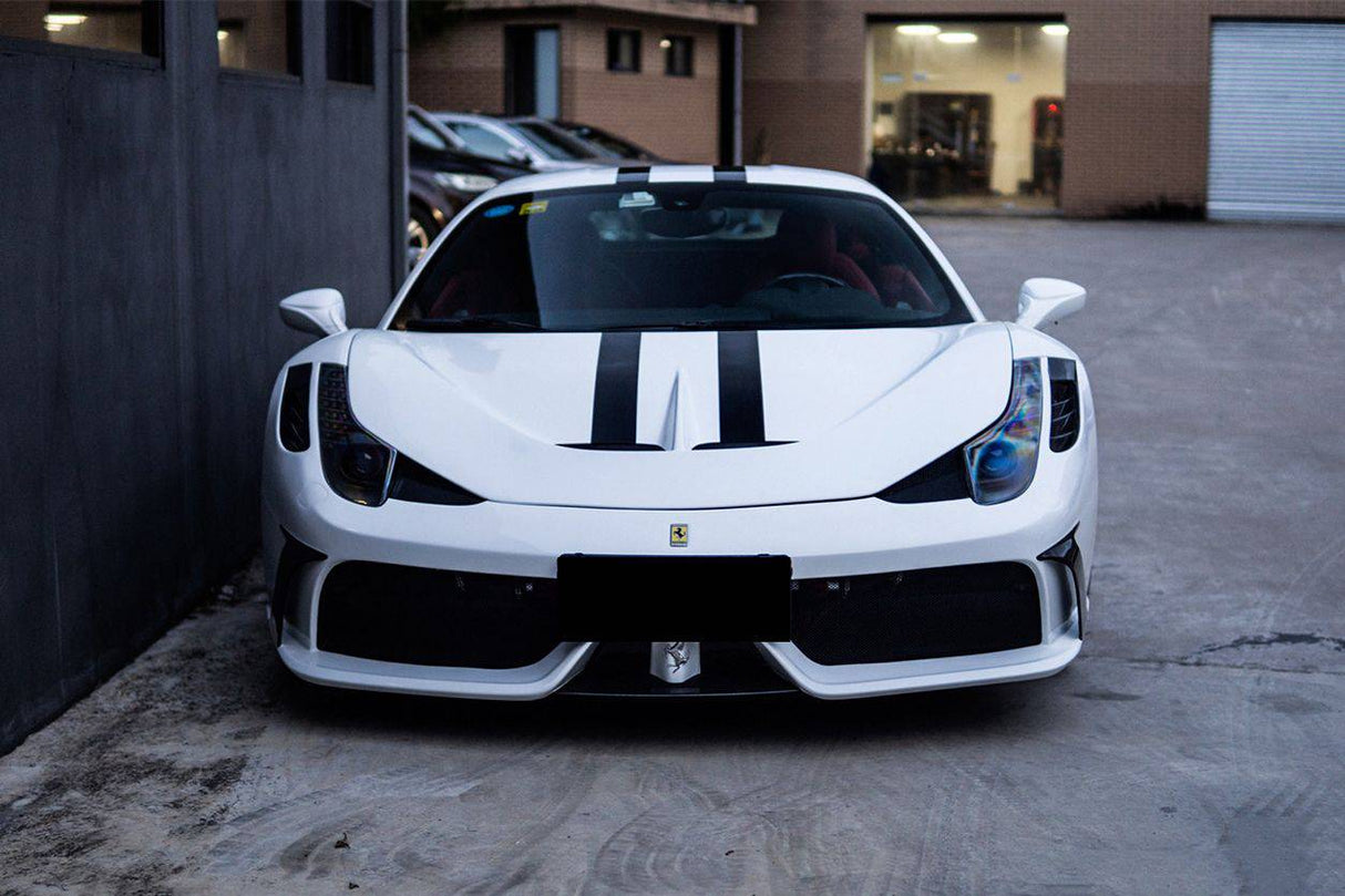 2010-2015 Ferrari Carbon Fiber Front Bumper Carbonado (OE) Fits: 458 Italia and Spider