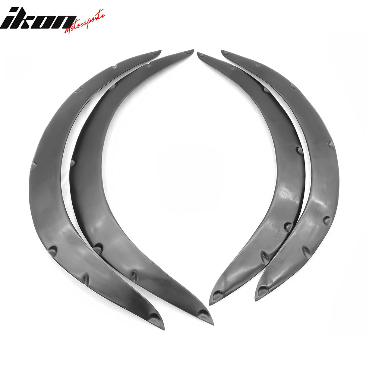 Fits Universal Fender Flares PU Unpainted Wheel Cover Protector 4PCS