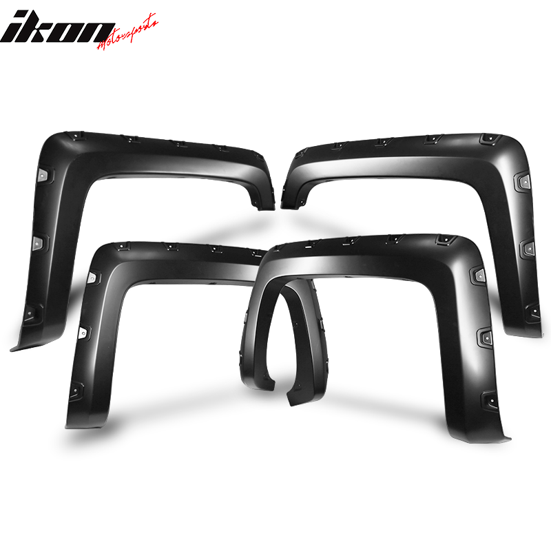 2014-2018 Chevy Silverado 1500 6.5Ft 8Ft Long Bed Fender Flares 4PC