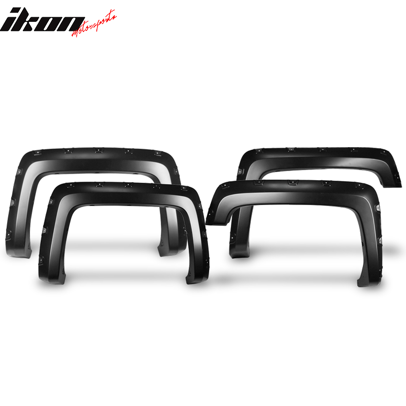 2014-2018 Chevy Silverado 1500 6.5Ft 8Ft Long Bed Fender Flares 4PC