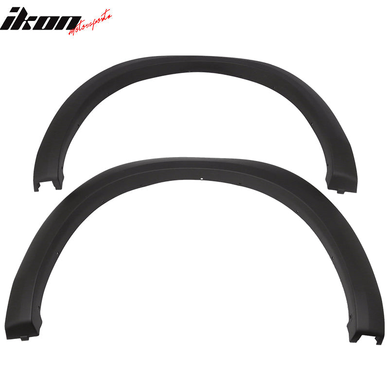 2009-2018 Dodge Ram 1500 Unpainted Black Fender Flares PP 4PCS