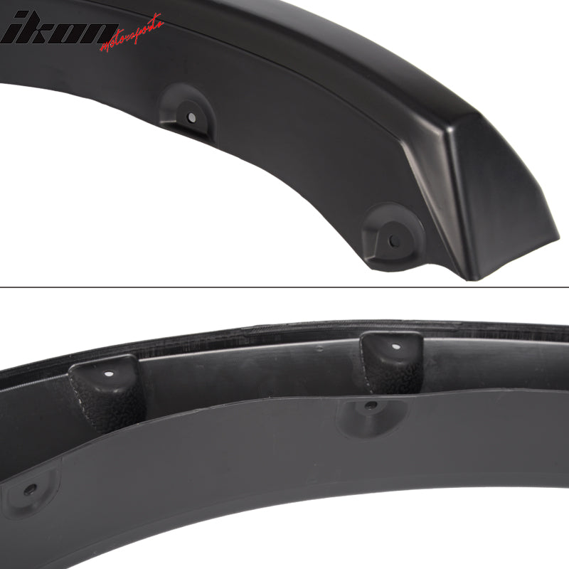 2009-2018 Dodge Ram Pocket Rivet Style Black Fender Flares PP Smooth