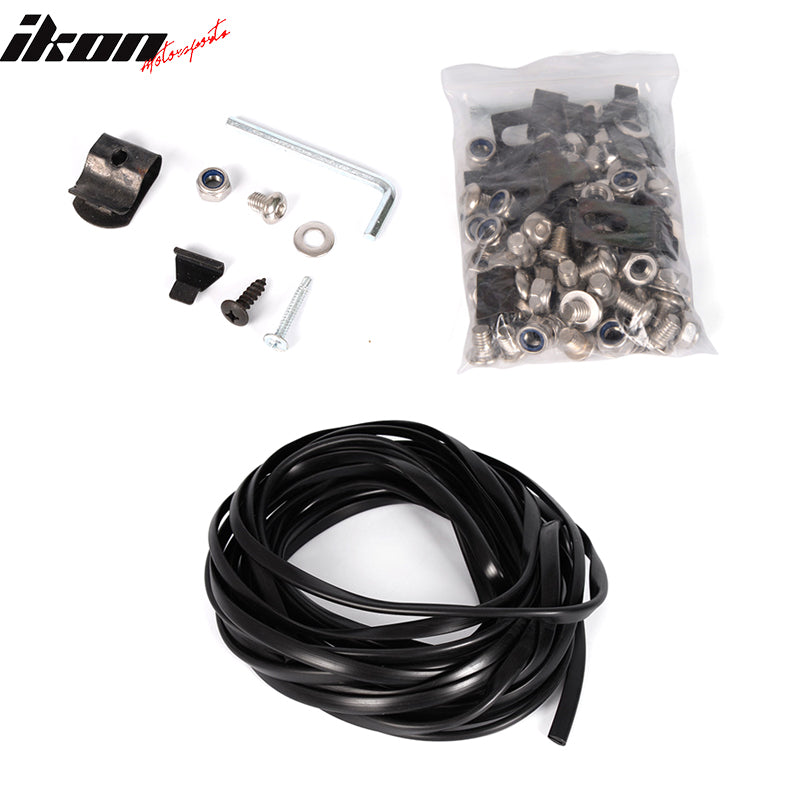 1994-2002 Dodge Ram Pocket Rivet Textured Black Fender Flares ABS 4PC