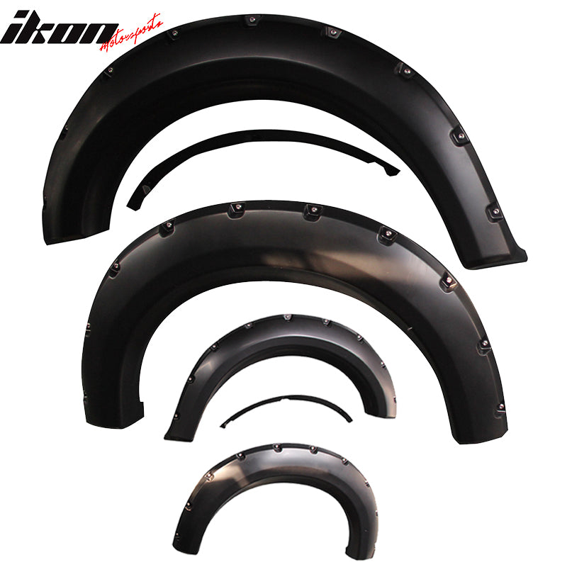 2009-2014 Ford F150 5.5 6.5 8Ft Bed Fender Flares Wheel Trim Cover 4PC