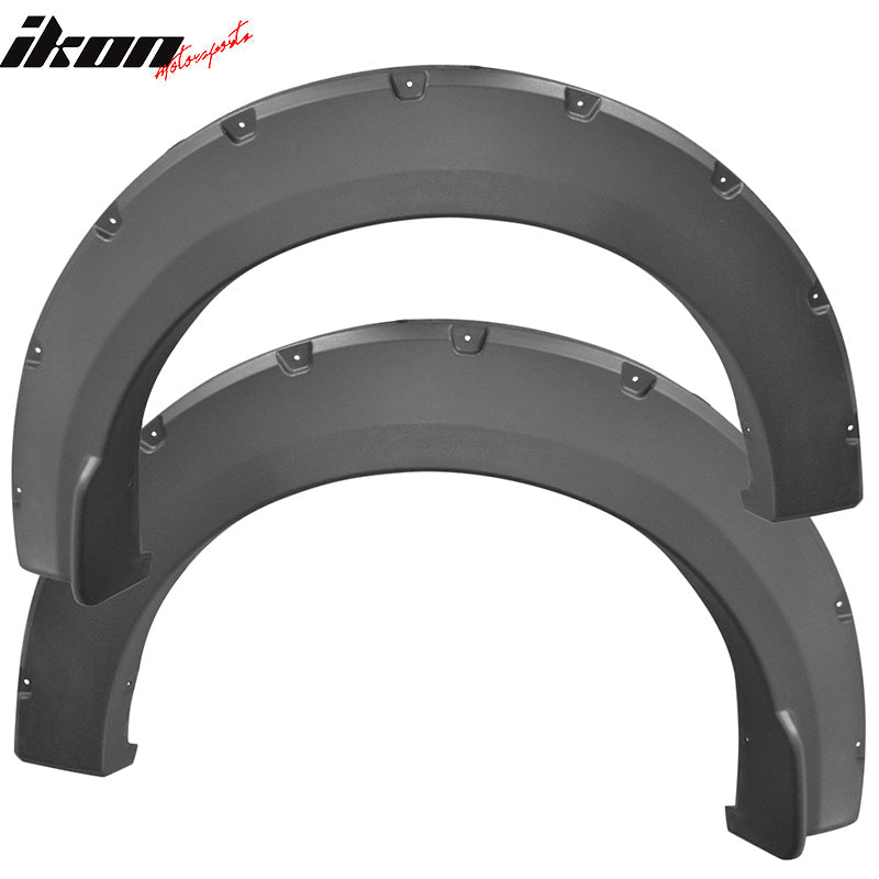 2015-2017 Ford F-150 Black Wheel Fender Flares Cover Body Kit