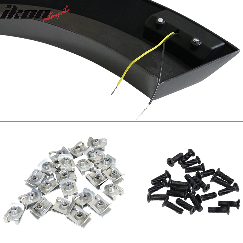 2021-2024 Ford F1-50 Fender Flares R Style Grey PP Injection