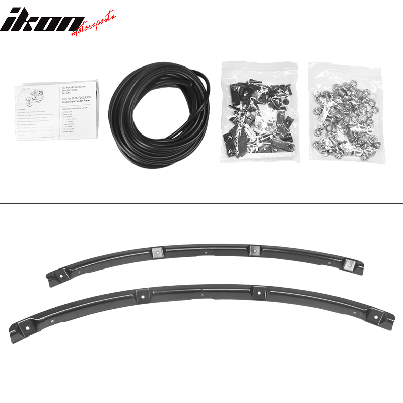 2017-2022 Ford F250 F350 SuperDuty 6.5Ft 8Ft Pocket Rivet Fender Flare