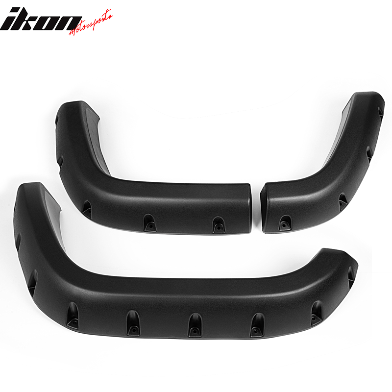 1984-2001 Jeep Cherokee XJ Pocket Rivet Black Wide Fender Flares PP