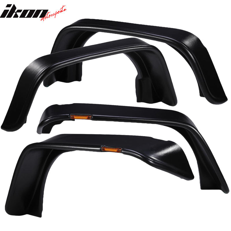 2007-2017 Jeep Wrangler JK 2 4DR Fender Flares w/ Side Marker Lights