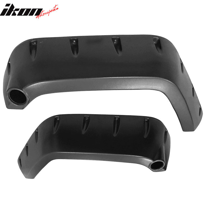 2007-2017 Jeep Wrangler JK 4DR Pocket Style Black Fender Flares ABS