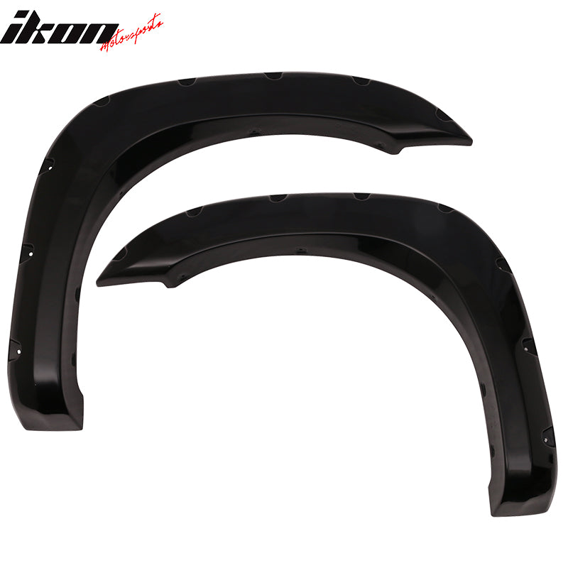 2004-2015 Nissan Titan Pocket Rivet Unpainted Smooth Fender Flares ABS