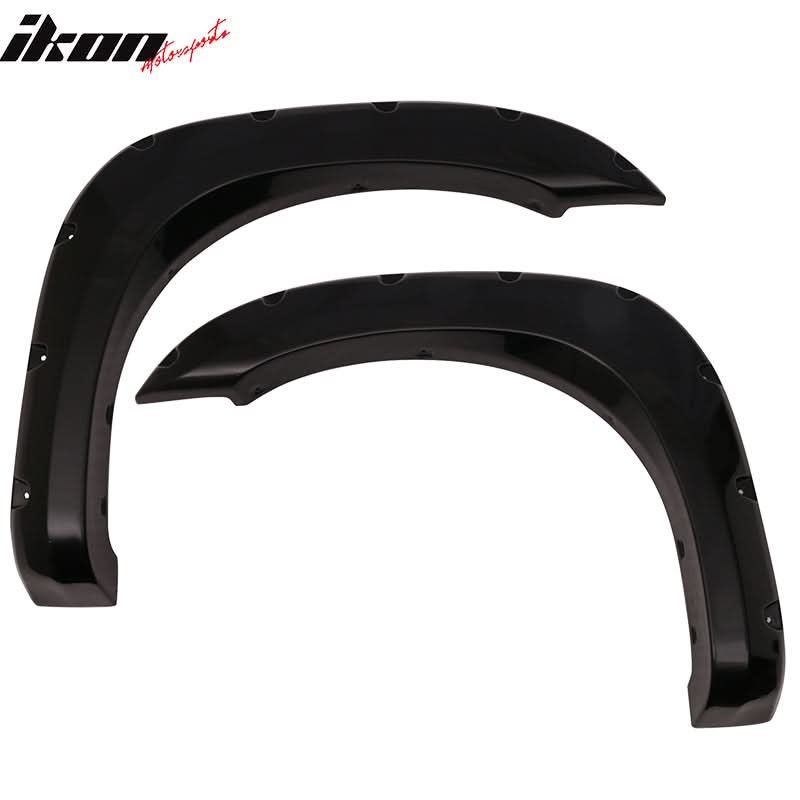 2004-2015 Nissan Titan Pocket Rivet Unpainted Smooth Fender Flares ABS