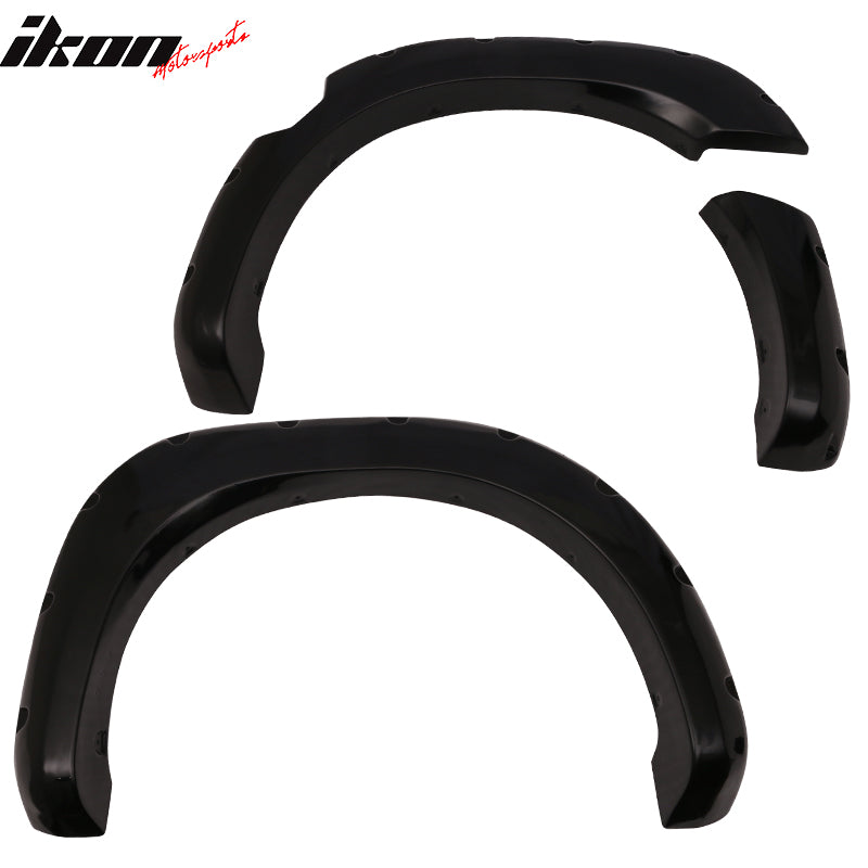 2004-2015 Nissan Titan Pocket Rivet Unpainted Smooth Fender Flares ABS