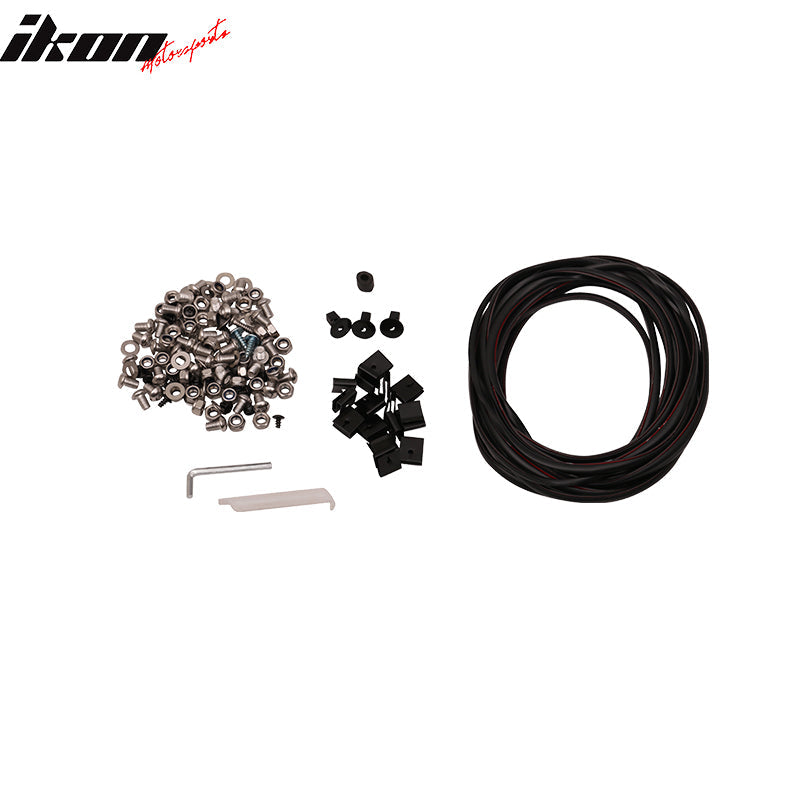 2004-2015 Nissan Titan Pocket Rivet Unpainted Smooth Fender Flares ABS