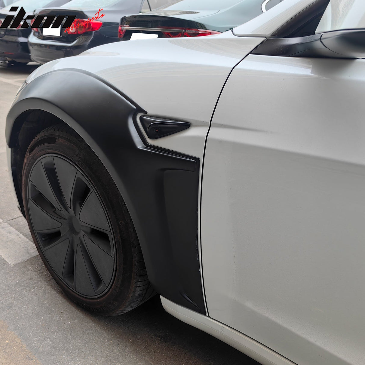2017-2024 Tesla Model 3 IKON Fender Flares Sanded Wheel Cover ABS 6PCS