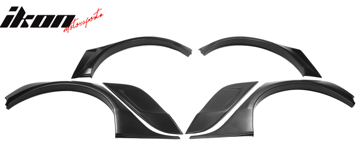 2017-2024 Tesla Model 3 IKON Fender Flares Sanded Wheel Cover ABS 6PCS