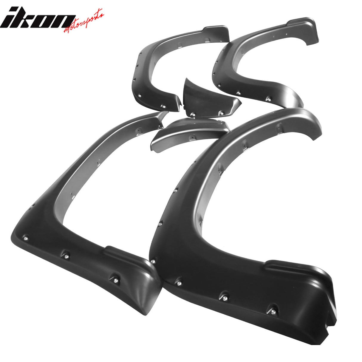 2012-2015 Toyota Tacoma Pocket Rivet Black Fender Flares PP 73.5" Bed