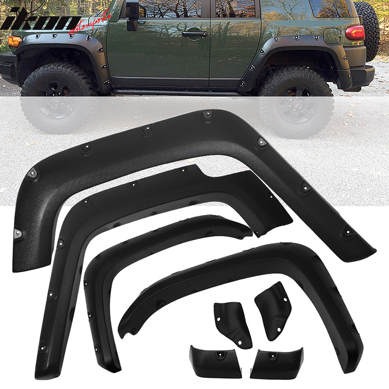 2007-2015 Toyota FJ Cruiser Pocket Fender Flares Wheel Cover ABS 4PC