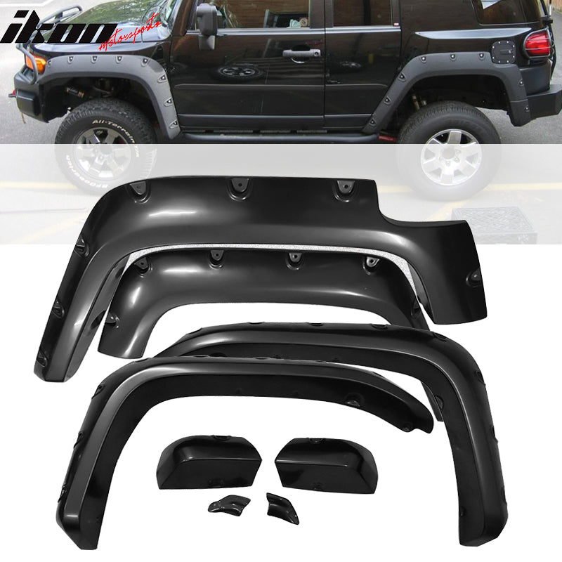 2007-2015 Toyota FJ Cruiser Pocket Fender Flares Wheel Cover ABS 4PC