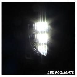 Spyder Chevrolet Silverado 1500 16-18 w/Switch LED Fog Lights Clear