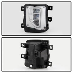 Spyder Chevrolet Silverado 1500 16-18 w/Switch LED Fog Lights Clear