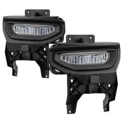 Spyder GMC Sierra 1500 16-18 w/Switch LED Fog Lights Clear
