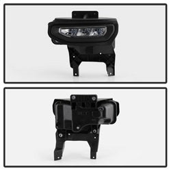 Spyder GMC Sierra 1500 16-18 w/Switch LED Fog Lights Clear