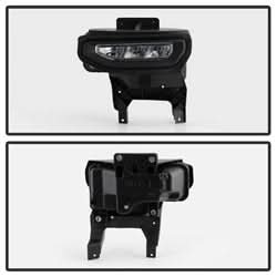 Spyder GMC Sierra 1500 16-18 w/Switch LED Fog Lights Clear