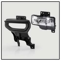 Spyder GMC Sierra 1500 16-18 w/Switch LED Fog Lights Clear