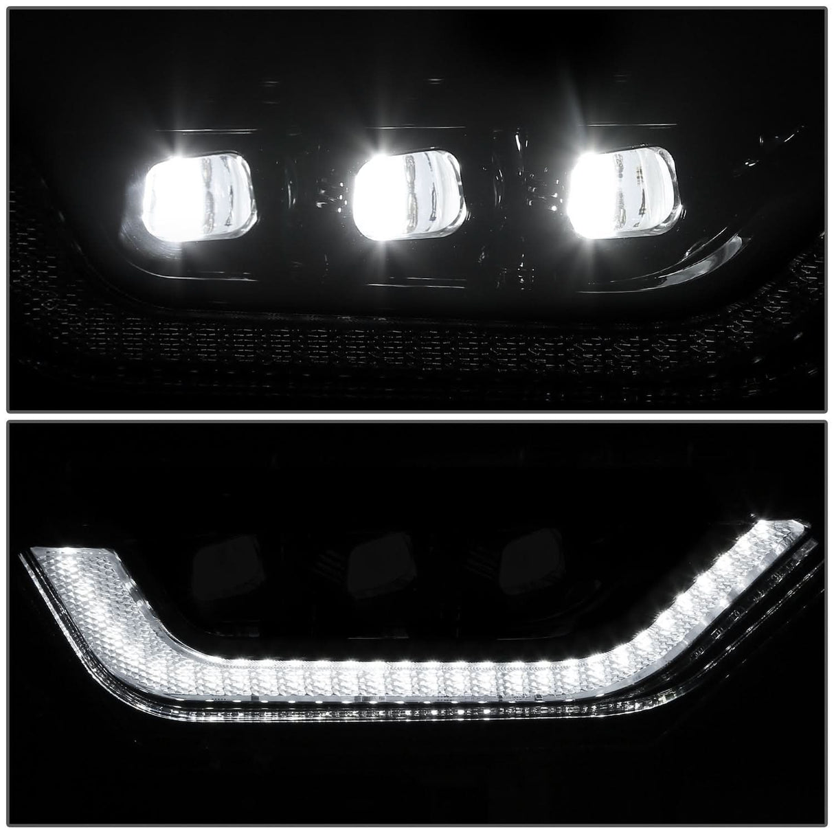 2021-2023 Ford F-150 LED Projector Fog Lights Black
