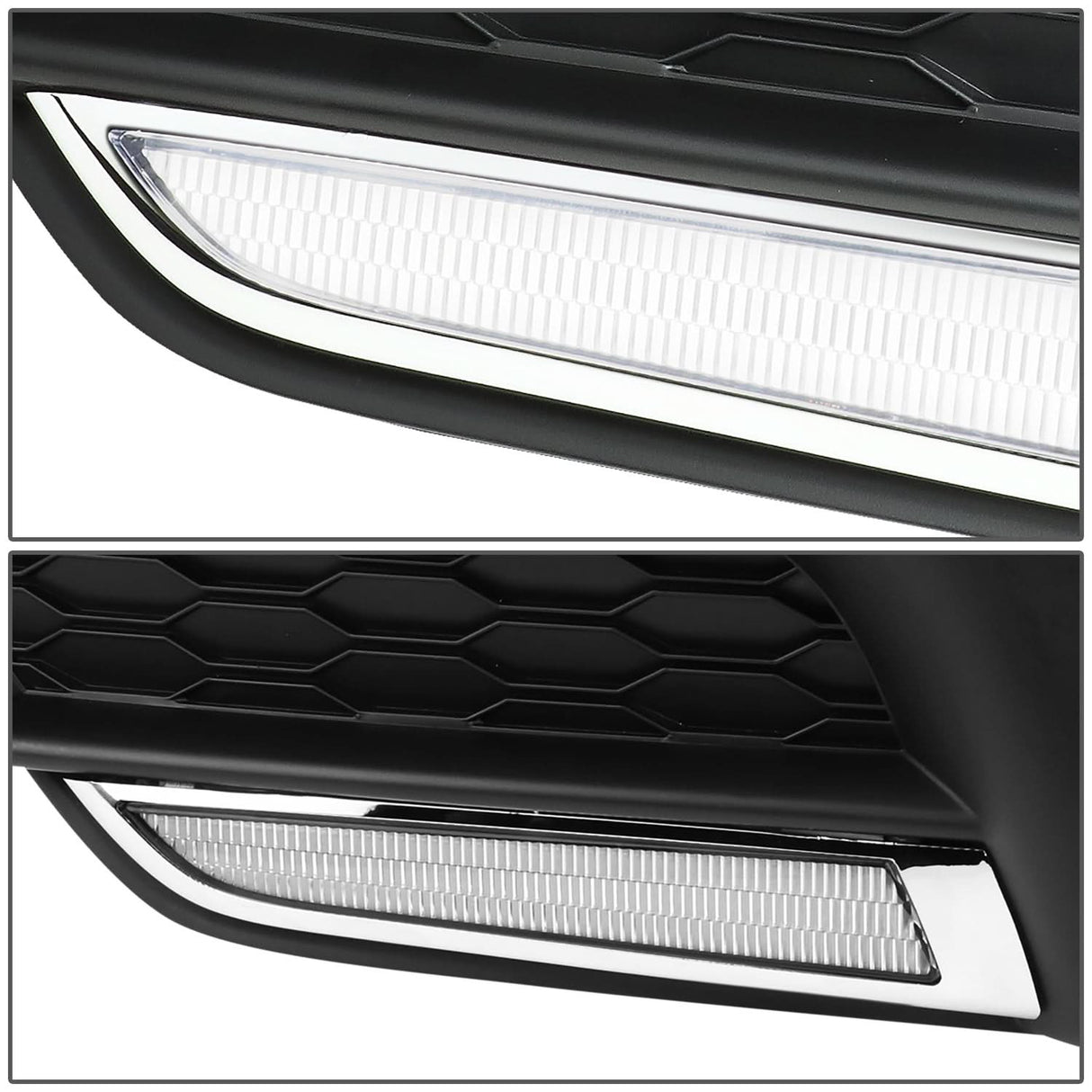 2016-2018 Honda Civic Fog Light Cover with Black Bezel