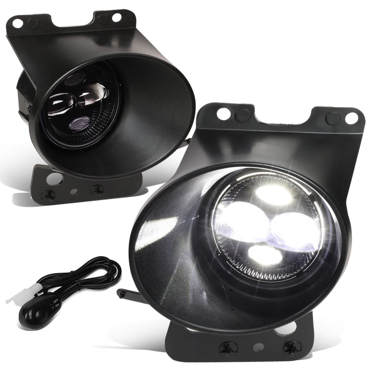 2005-2008 Ford F-150 / Lincoln Mark LT Chrome Clear Fog Lights