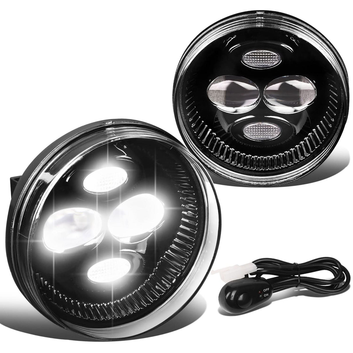 07-14 GMC Sierra 2500HD 3500HD / 07-13 Sierra 1500 LED Fog Lights Clear