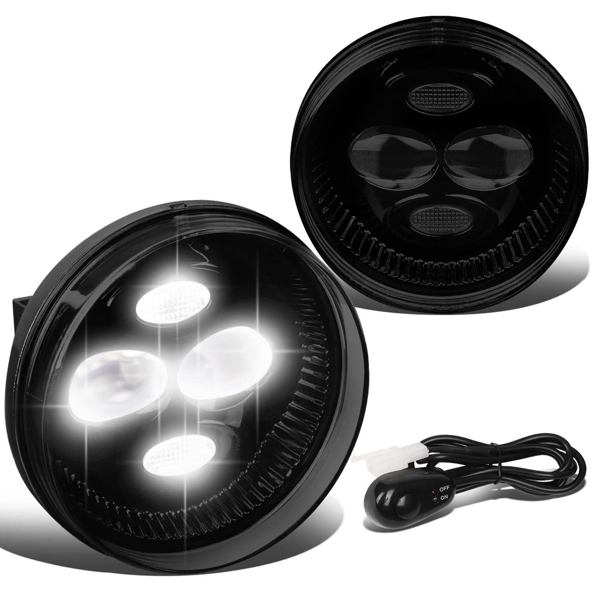 07-14 GMC Sierra 2500HD 3500HD / 07-13 Sierra 1500 LED Smoked Fog Lights