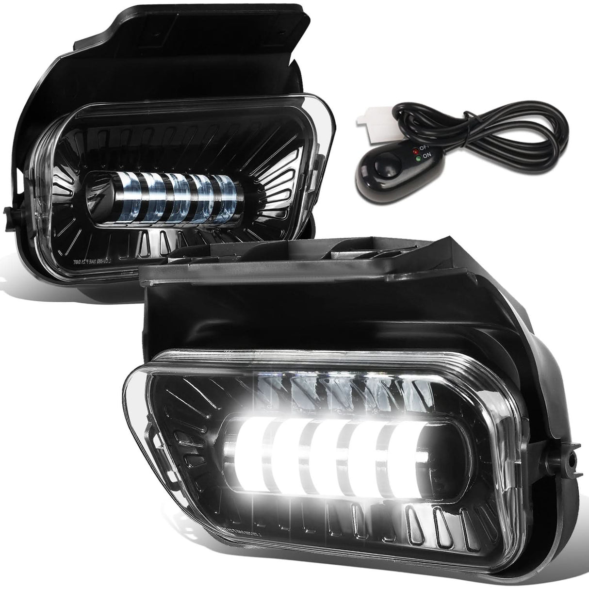 2003-2007 Chevrolet Silverado LED Projector Fog Lights Chrome