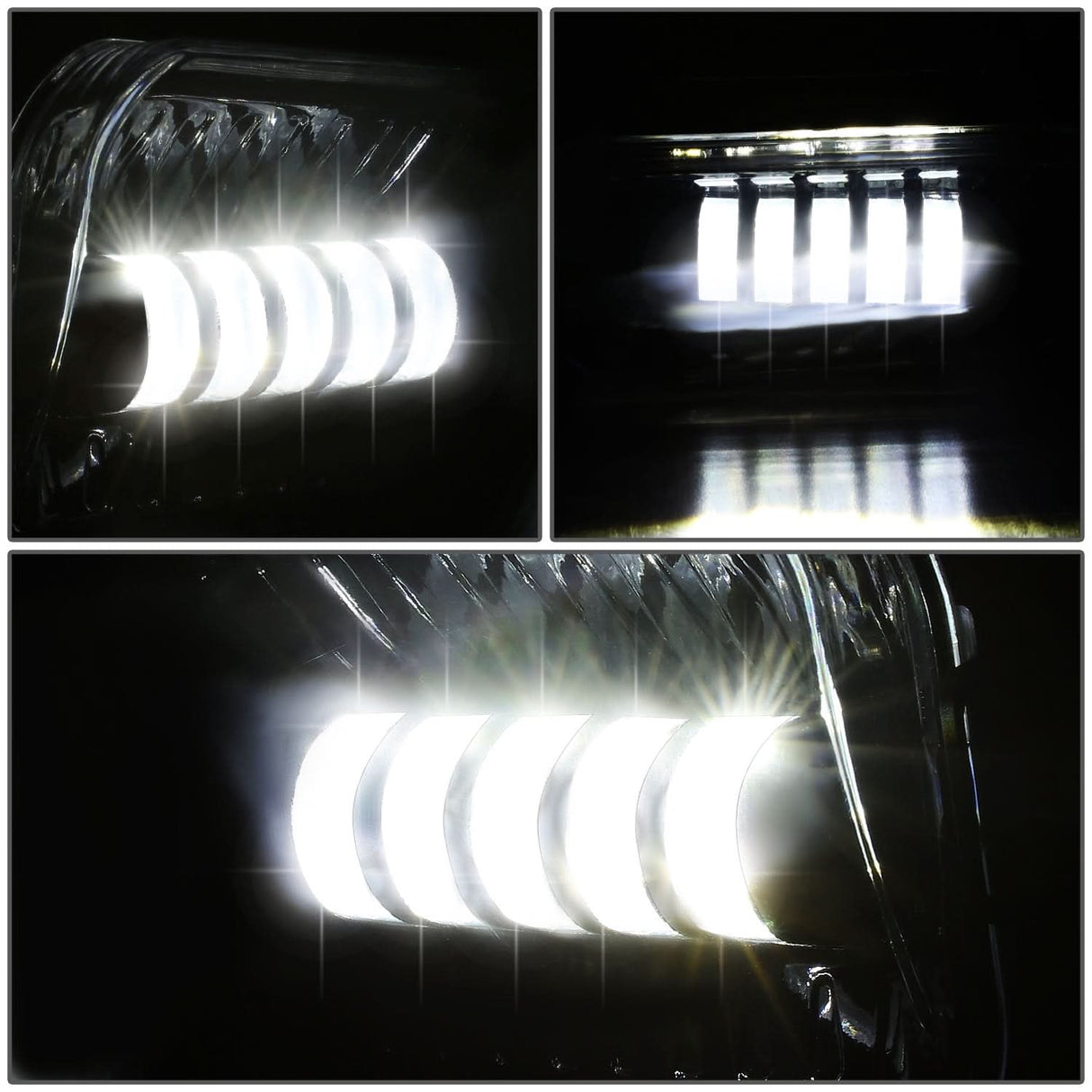 2003-2007 Chevrolet Silverado / Avalanche LED Projector Fog Lights - Smoke