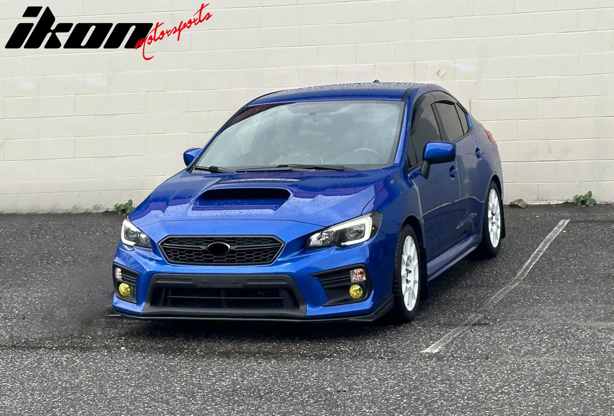 2018-2021 Subaru WRX STI Style Unpainted Front Bumper Lip ABS 3PCS