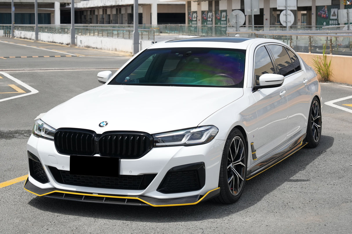 2020-2023 BMW 5 Series G30 G38 M-tech AD Style Dry Carbon Fiber Front Lip