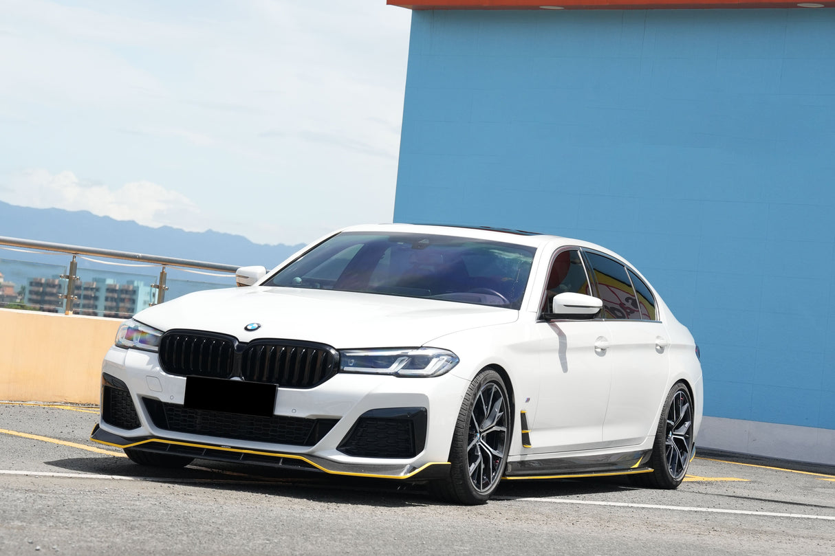 2020-2023 BMW 5 Series G30 G38 M-tech AD Style Dry Carbon Fiber Front Lip