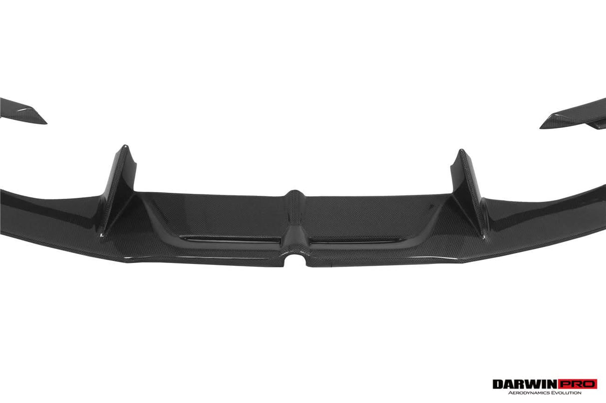DarwinPRO 2022-2026 Ferrari 296 GTB GTS Type F171 iMP Carbon Fiber Front Bumper Lip Splitter With Camera holes