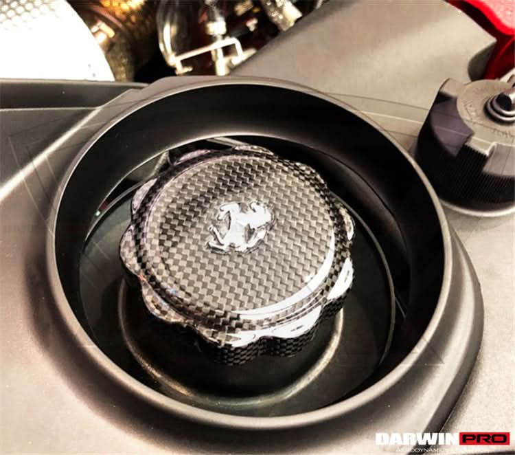 2010-2026 Ferrari (ALL MODELS) Autoclave Carbon Fiber Oil Cap cover