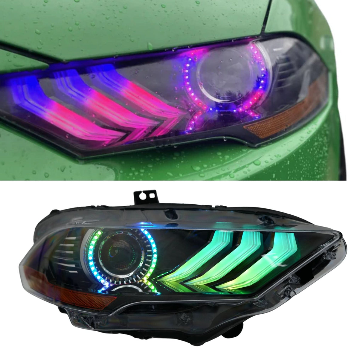 Ford Mustang Multicolor Flow Series DRL Boards (2018-2023)