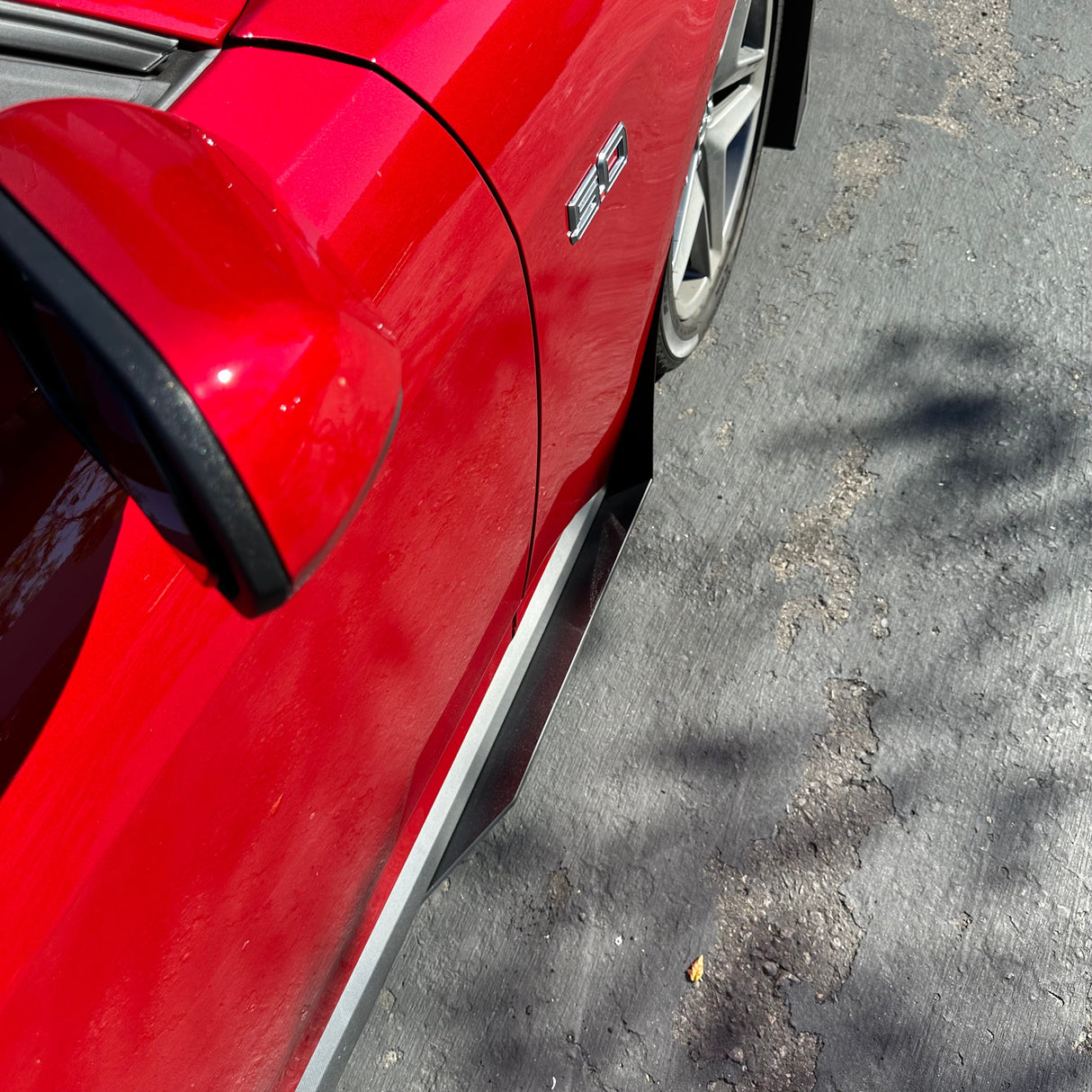 Mustang 15-23 GT500 Style Side Skirt Extensions