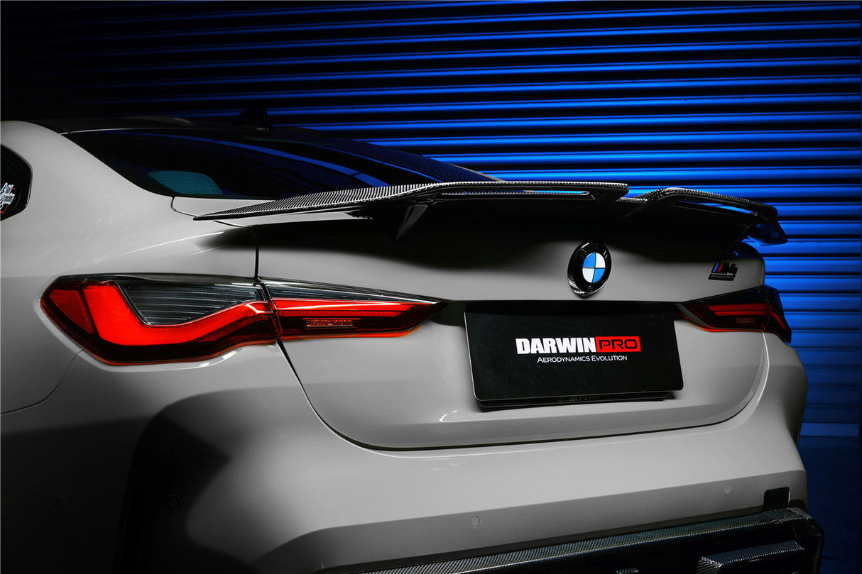 2021-UP BMW M4 G82 | 4 Series G22 Carbon Fiber Trunk Spoiler - DarwinPRO (BKSS)