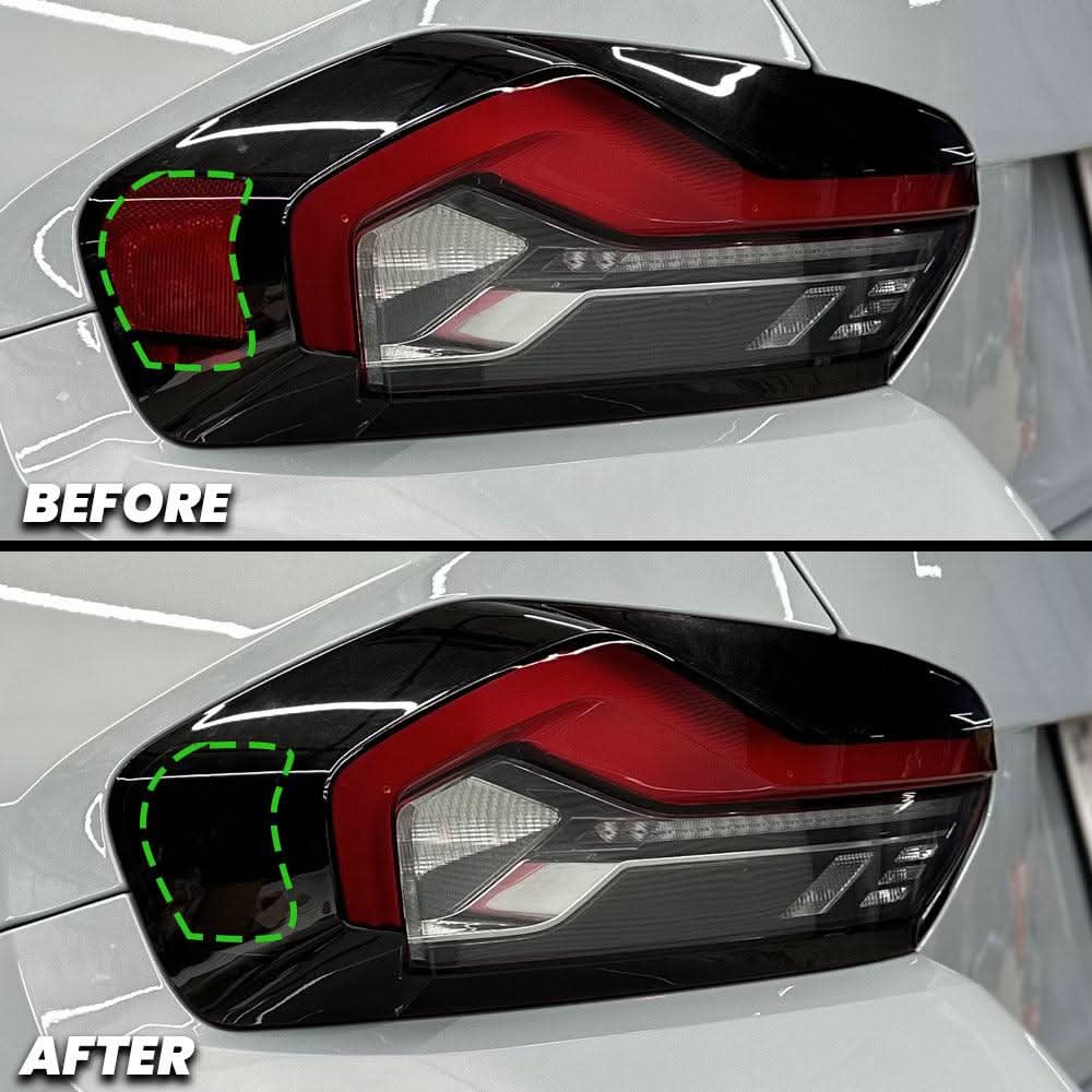 2023+ BMW G87 M2 Tail Light Side Marker Reflector Pre-cut Overlay Smoked