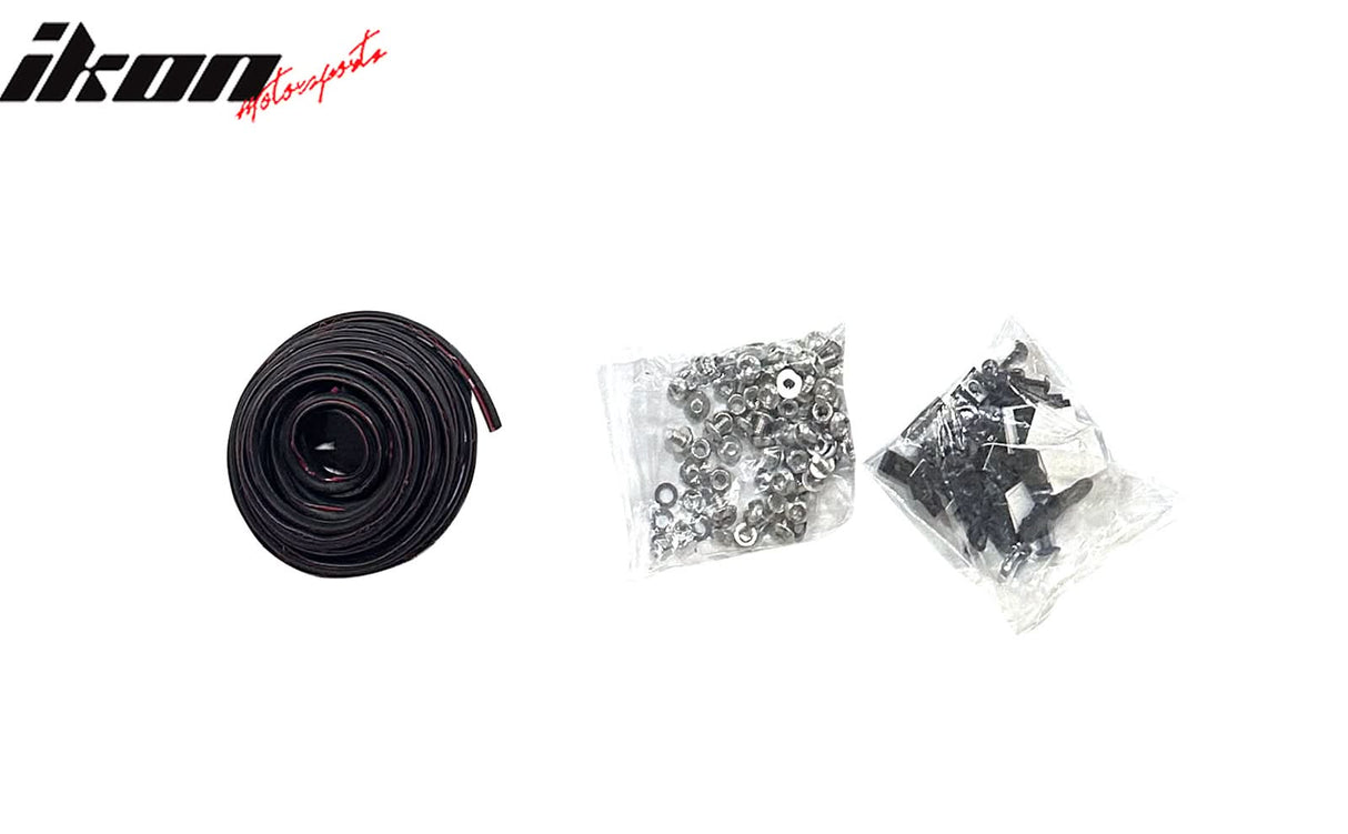 2015-2017 Ford F-150 Pocket Rivet Style Wheel Fender Flare Matte Black